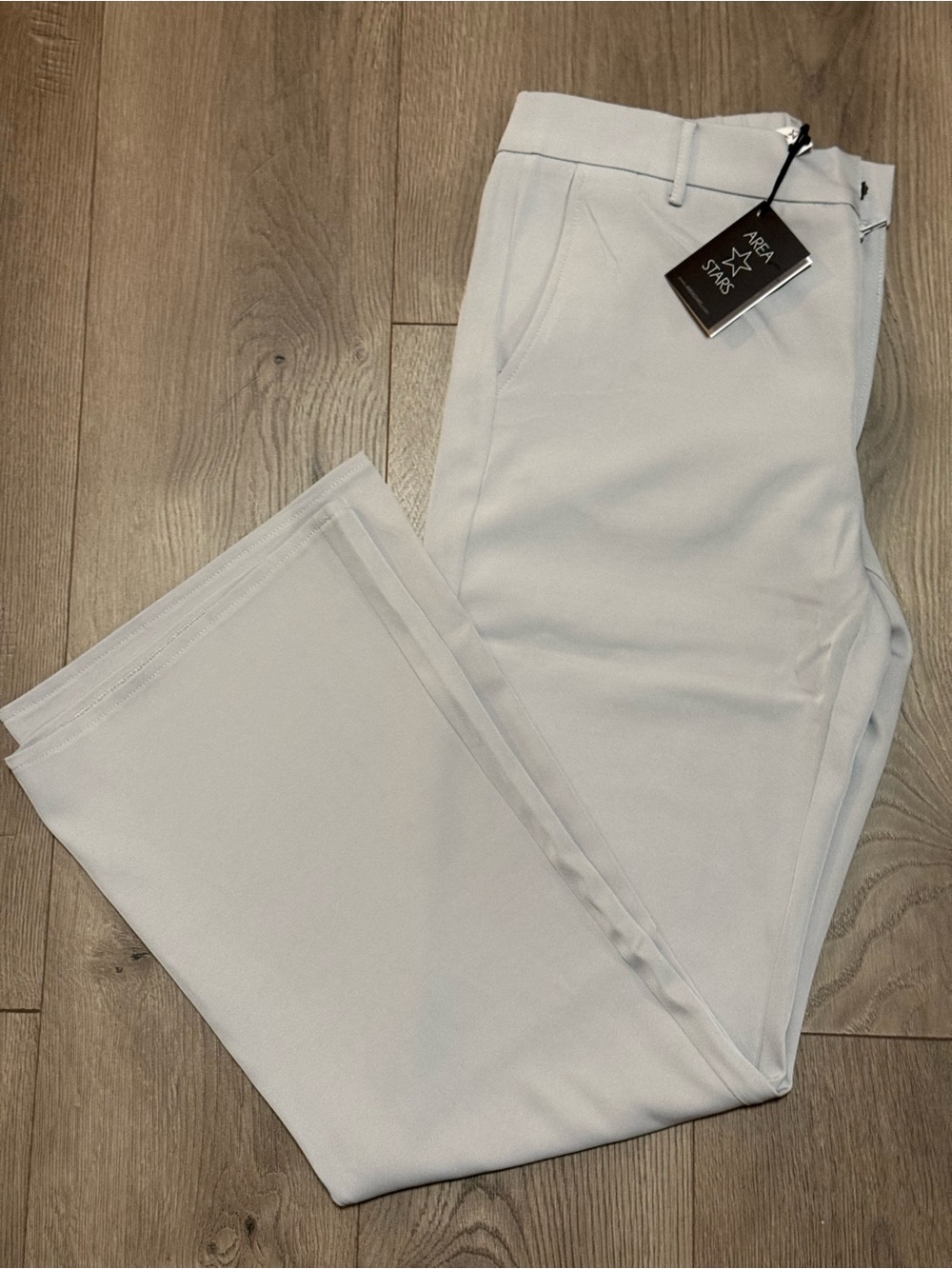 NWT Area Stars White Flare Slacks Size Small